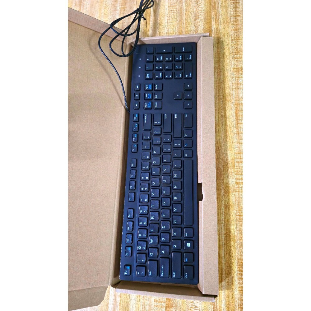 Dell Wired USB Keyboard KB216-BK-US Black, 0RKR0N, 0N6R8G 0G4D2W - NEW